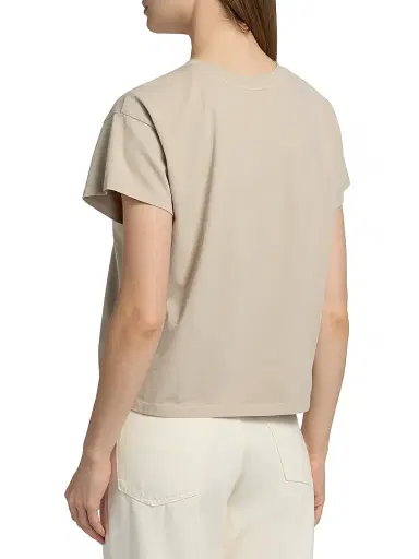 rag & bone Women's Kelly Distressed Washed Boxy T-Shirt - Soft Beige - Size Small | Thumbnail 5