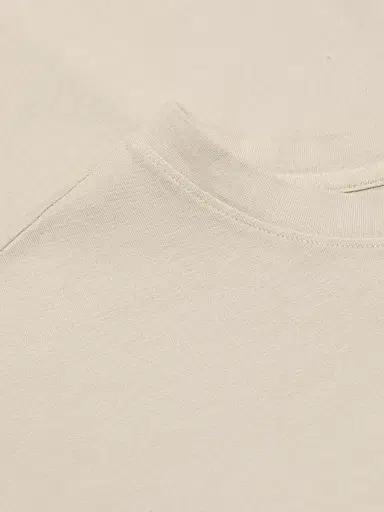 rag & bone Women's Kelly Distressed Washed Boxy T-Shirt - Soft Beige - Size Small | Thumbnail 7