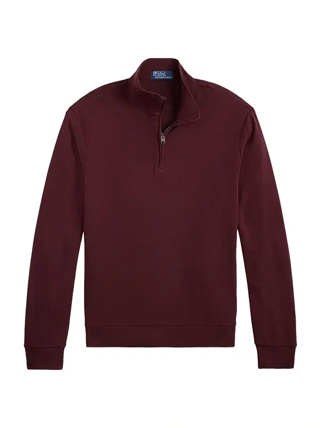 Polo Ralph Lauren Men's Luxury Textured Quarter-Zip Sweatshirt - Spring Wine Heather Blackboot