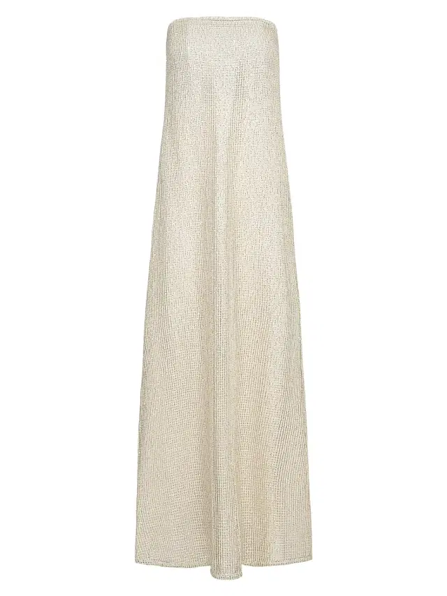 TWP Women's Carolyns Sequin Strapless Gown -  Gold