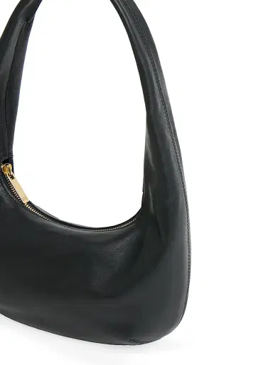MANSUR GAVRIEL Women's Embossed Logo Leather Shoulder Bag | Thumbnail 4 MANSUR GAVRIEL Women's Embossed Logo Leather Shoulder Bag | Thumbnail 4