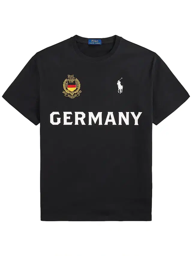 Polo Ralph Lauren Men's Germany Crewneck Cotton T-Shirt - Polo Black