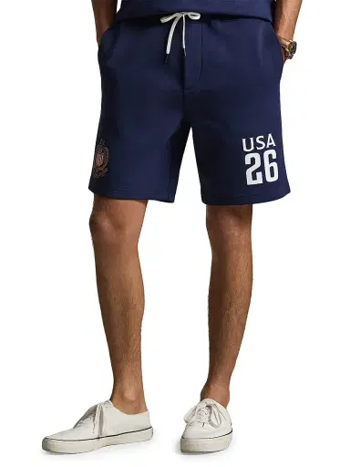 Polo Ralph Lauren Men's USA Double-Knit Tech Shorts - Newport Navy - Size XL | Thumbnail 3