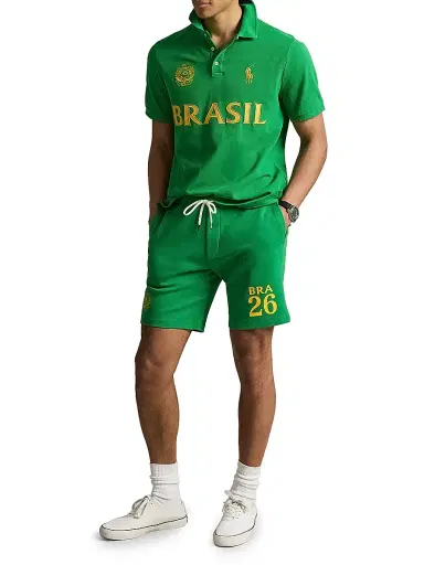 Polo Ralph Lauren Men's Brasil Knit Cotton Polo Shirt - Cruise Green - Size XXL | Thumbnail 2