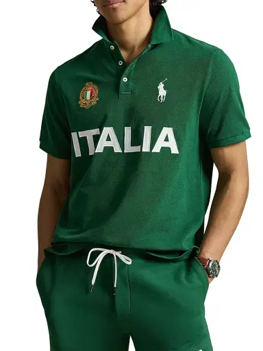 Polo Ralph Lauren Men's Italia Knit Cotton Polo Shirt - New Forest - Size XXL | Thumbnail 3