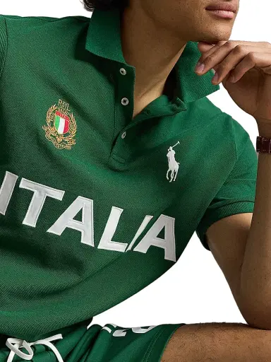 Polo Ralph Lauren Men's Italia Knit Cotton Polo Shirt - New Forest - Size XXL | Thumbnail 5