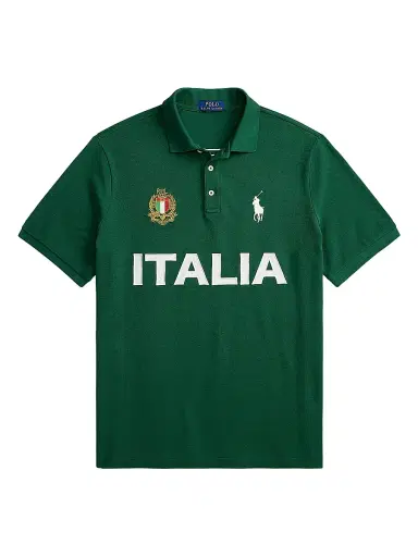 Polo Ralph Lauren Men's Italia Knit Cotton Polo Shirt - New Forest - Size XXL | Thumbnail 1