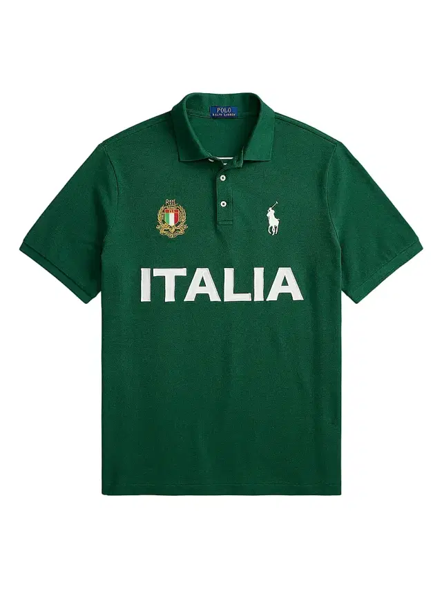 Polo Ralph Lauren Men's Italia Knit Cotton Polo Shirt - New Forest