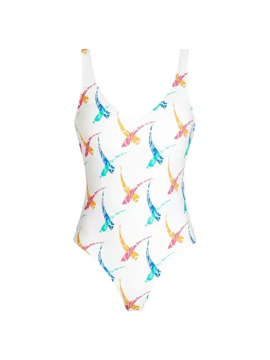 Valimare Women's Verona Stamped One-Piece Swimsuit - Off White | Thumbnail 1