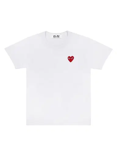 Comme des Garçons PLAY Women's Classic Heart T-Shirt - White - Size XS | Thumbnail 1