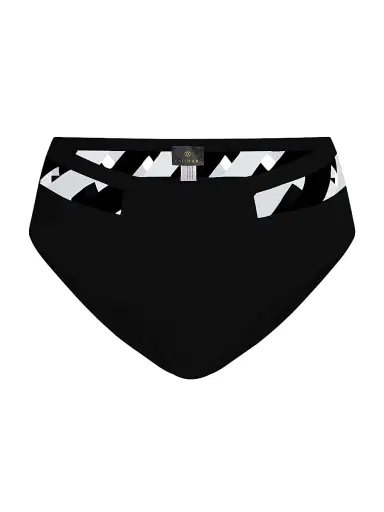 Valimare Women's Martinique High-Rise Bikini Bottoms - Black White | Thumbnail 1 Valimare Women's Martinique High-Rise Bikini Bottoms - Black White | Thumbnail 1