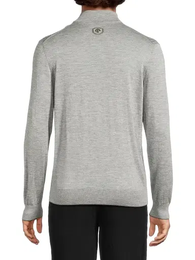 Stefano Ricci Men's Mock Turtleneck Sweater - Grey Blue | Thumbnail 5