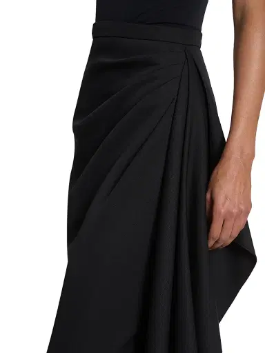 Erdem Women's Draped Midi Pencil Skirt - Black | Thumbnail 6 Erdem Women's Draped Midi Pencil Skirt - Black | Thumbnail 6
