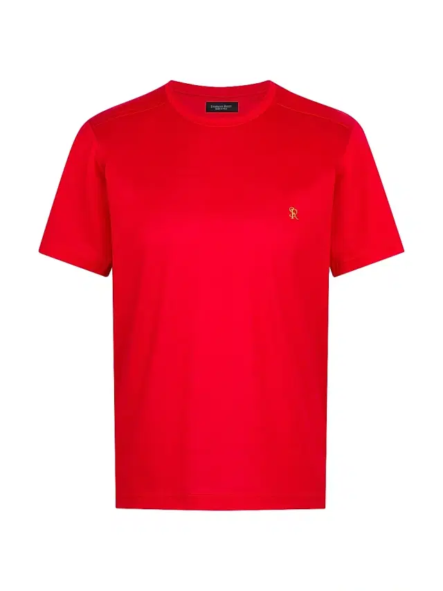 Men's Logo Cotton T-Shirt - Red