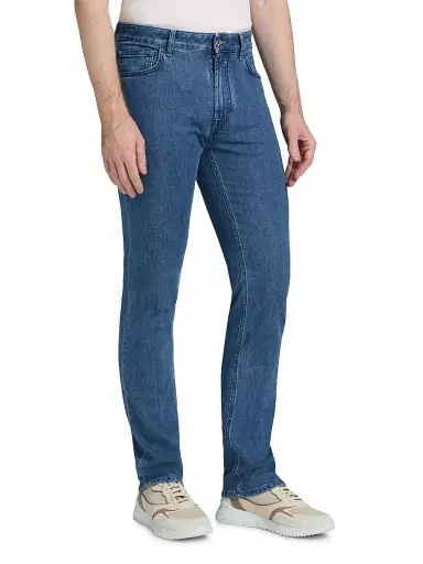 Stefano Ricci Men's Sport Stretch Denim Slim-Straight Jeans | Thumbnail 4