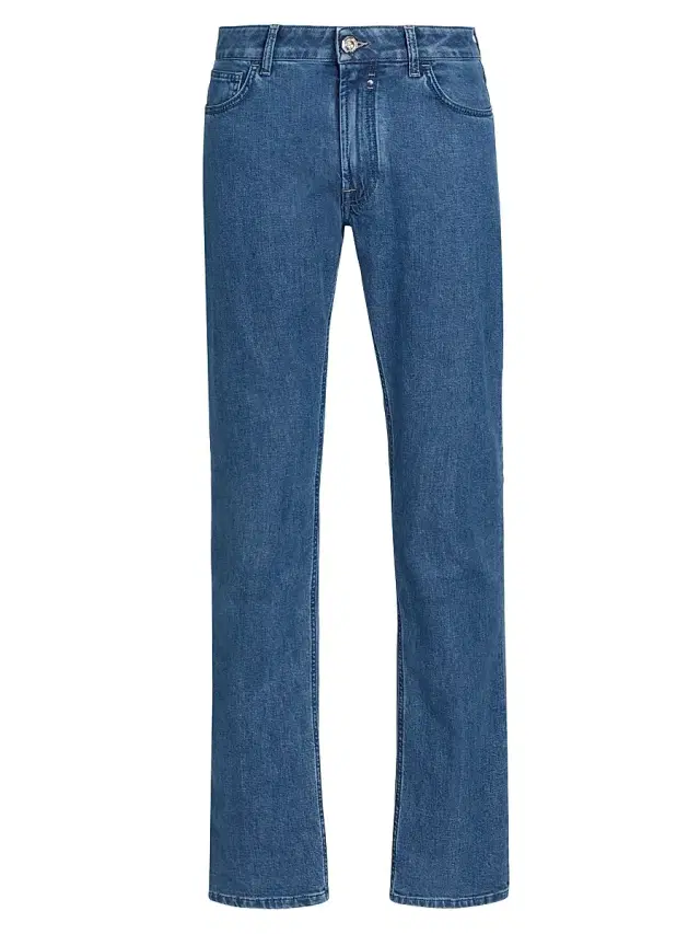 Men's Sport Stretch Denim Slim-Straight Jeans - Blue Light Wash