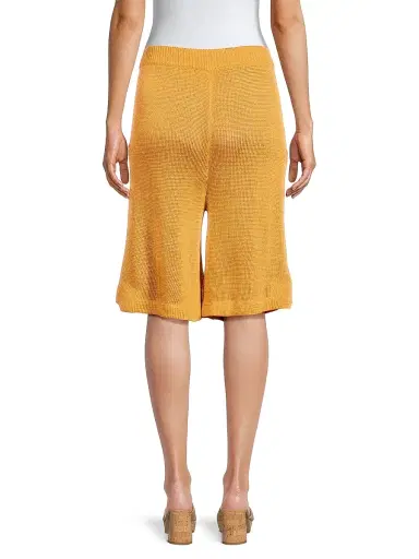 Undra Celeste Women's Everyday Tropics Knit Shorts - Toast | Thumbnail 5 Undra Celeste Women's Everyday Tropics Knit Shorts - Toast | Thumbnail 5