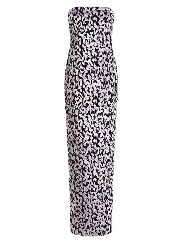 16Arlington Women's Minelli Embroidered Column Gown
