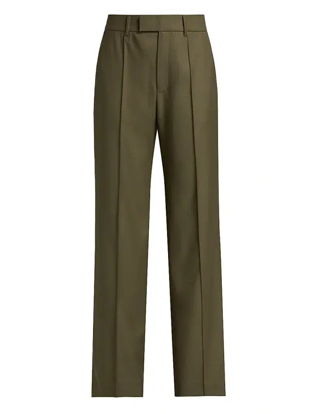 Ronny Kobo Women's Rowley Pleat-Front Pants - Burnt Olive