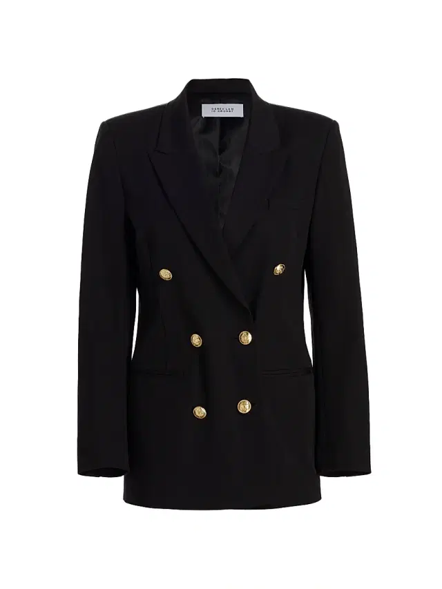 Derek Lam 10 Crosby Women's Walter Double-Breasted Jacket - Black