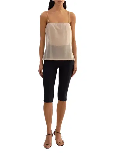 LAMARQUE Women's Delphine Sheer Top - Beige - Size XS | Thumbnail 2