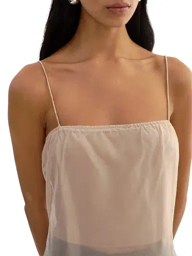 LAMARQUE Women's Delphine Sheer Top - Beige - Size XS | Thumbnail 6