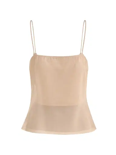 LAMARQUE Women's Delphine Sheer Top - Beige - Size XS | Thumbnail 1