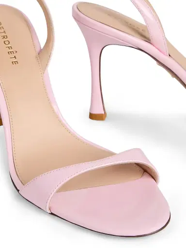 Retrofête Women's Fortune 100MM Leather Slingback Sandals - Pink - Size 6.5 | Thumbnail 5 Retrofête Women's Fortune 100MM Leather Slingback Sandals - Pink - Size 6.5 | Thumbnail 5