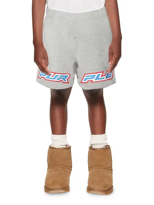 Little Boy's & Boy's Logo Sweat Shorts - Grey