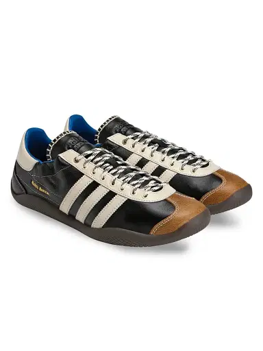 adidas Men's x Wales Bonner Karintha Leather Low-Top Sneakers - Core Black | Thumbnail 2 adidas Men's x Wales Bonner Karintha Leather Low-Top Sneakers - Core Black | Thumbnail 2