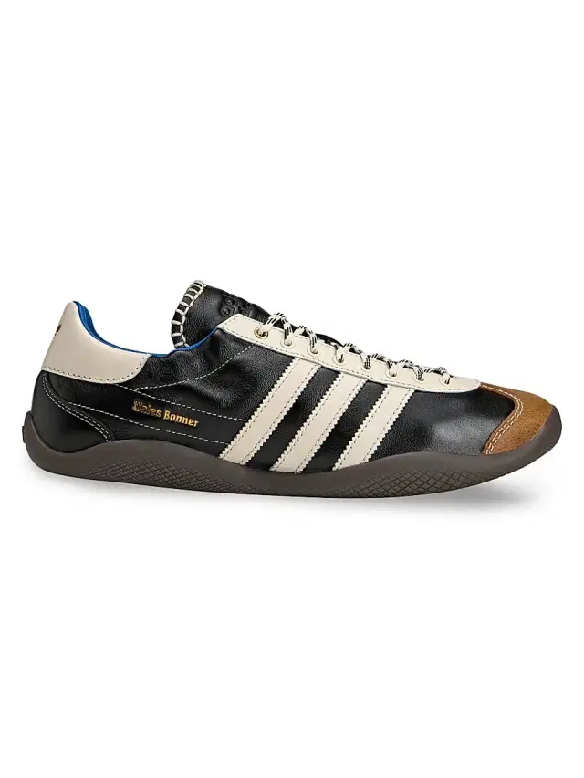 adidas Men's  x Wales Bonner Karintha Leather Low-Top Sneakers - Core Black