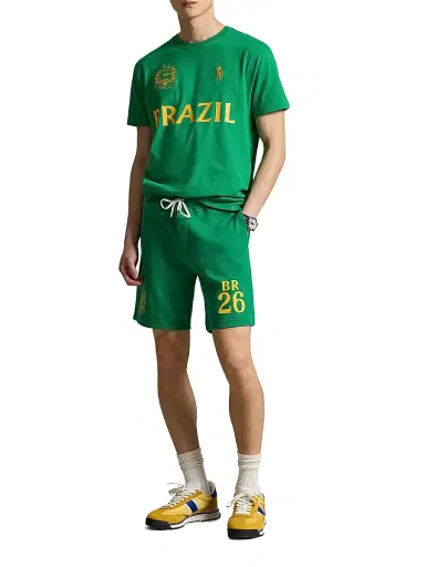 Polo Ralph Lauren Men's Brazil Double-Knit Tech Shorts - Cruise Green - Size XL | Thumbnail 2