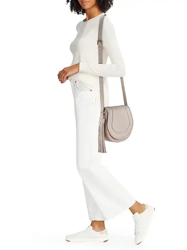 GiGi New York Women's Jenni Pebbled Leather Saddle Bag | Thumbnail 2 GiGi New York Women's Jenni Pebbled Leather Saddle Bag | Thumbnail 2