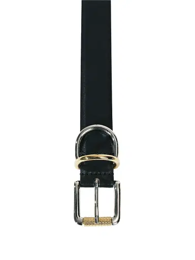 Déhanche Women's Alegra Leather Belt - Black Mixed Metal - Size Medium | Thumbnail 3 Déhanche Women's Alegra Leather Belt - Black Mixed Metal - Size Medium | Thumbnail 3