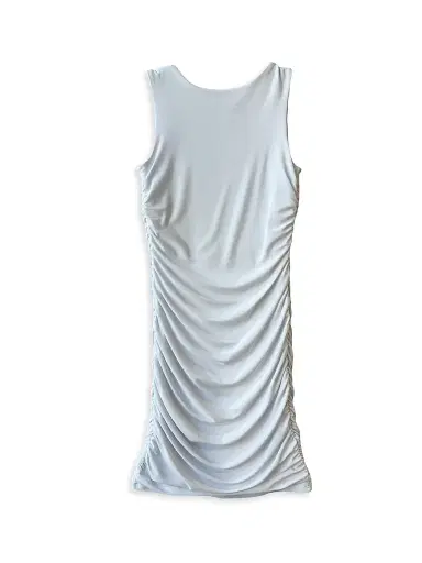 Un Deux Trois Girl's Ruched Knit Minidress - White - Size 16 | Thumbnail 2