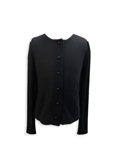 Un Deux Trois Girl's Long Sleeve Cardigan - Black | Thumbnail 1 Un Deux Trois Girl's Long Sleeve Cardigan - Black | Thumbnail 1