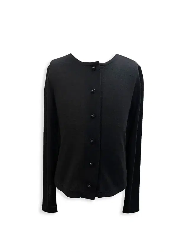 Un Deux Trois Girl's Long Sleeve Cardigan - Black