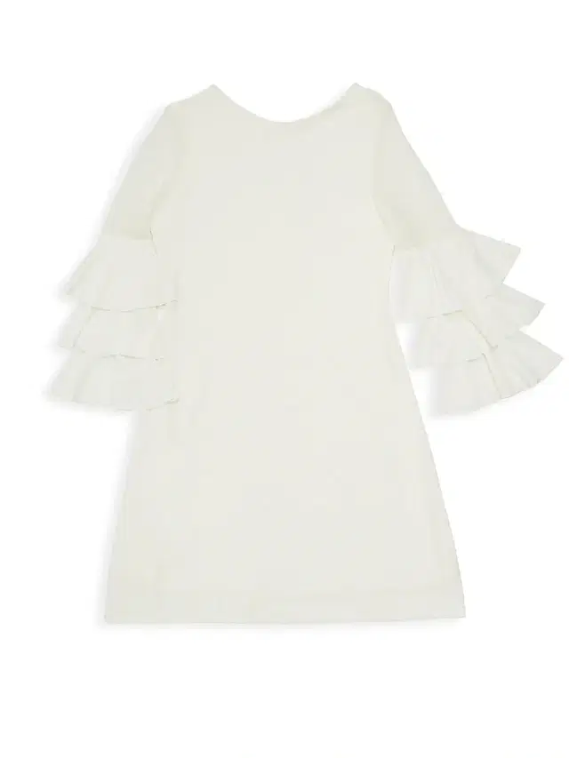 Un Deux Trois Girl's Ruffle Sleeve Shift Dress -