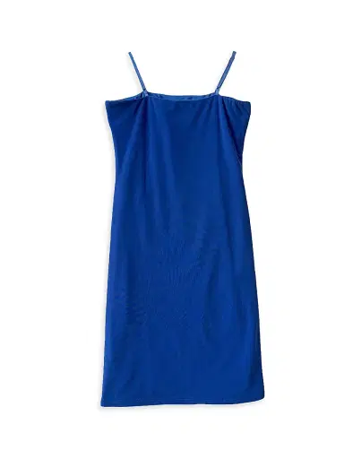 Un Deux Trois Girl's Ruched Dress - Cobalt | Thumbnail 2 Un Deux Trois Girl's Ruched Dress - Cobalt | Thumbnail 2