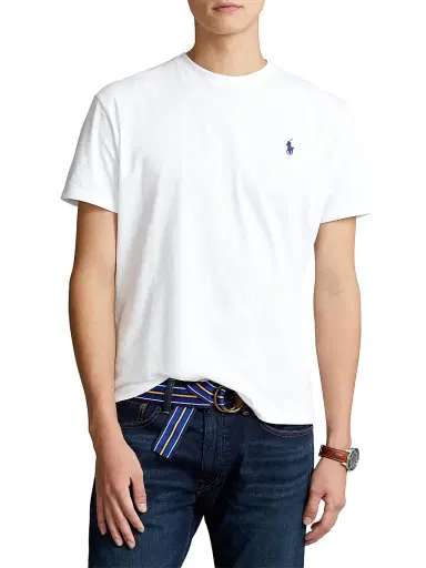 Polo Ralph Lauren Men's Jersey Crewneck Classic-Fit T-Shirt - White - Size XXL | Thumbnail 5
