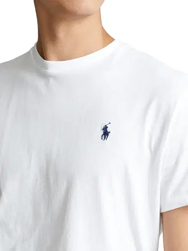 Polo Ralph Lauren Men's Jersey Crewneck Classic-Fit T-Shirt - White - Size XXL | Thumbnail 7