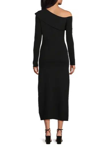 Kay Unger Women's Asymmetric Beaded Midi-Dress | Thumbnail 5 Kay Unger Women's Asymmetric Beaded Midi-Dress | Thumbnail 5