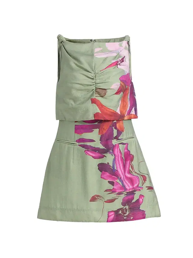 AMUR Women's Pyper Floral Minidress - River Lily Rapids
