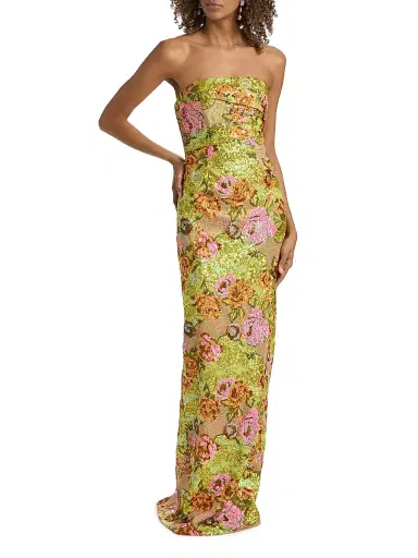 Rene Ruiz Collection Women's Sequin Strapless Column Gown | Thumbnail 2 Rene Ruiz Collection Women's Sequin Strapless Column Gown | Thumbnail 2