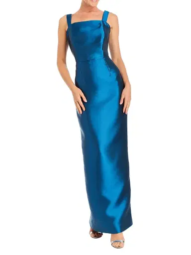 Mestiza New York Women's Eve Embellished Satin Caplet Column Gown | Thumbnail 2