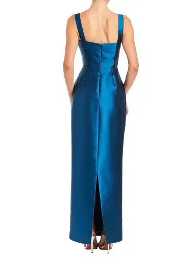 Mestiza New York Women's Eve Embellished Satin Caplet Column Gown | Thumbnail 6