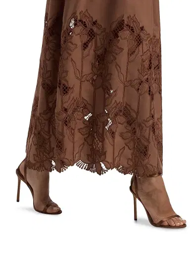Sabina Musáyev Women's Amani Darted Poplin Maxi Dress | Thumbnail 6
