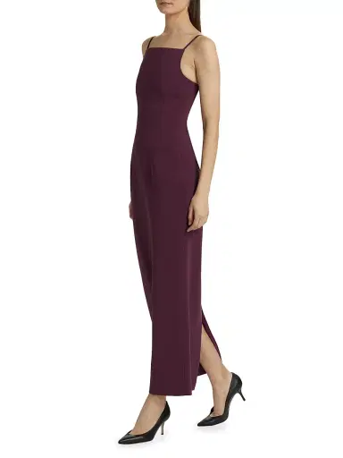Prabal Gurung Women's Square Neck Maxi Dress - Plum | Thumbnail 4 Prabal Gurung Women's Square Neck Maxi Dress - Plum | Thumbnail 4