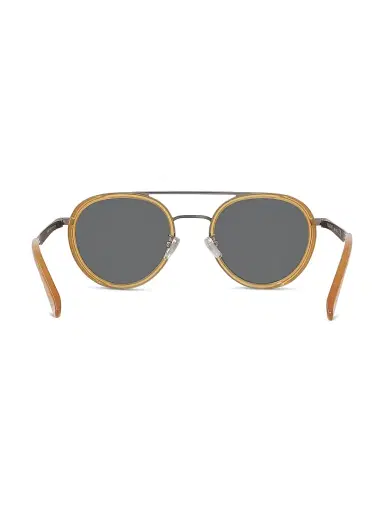 Vuarnet Men's Lifestyle 52MM Round Sunglasses - Shiny Light Brown | Thumbnail 5 Vuarnet Men's Lifestyle 52MM Round Sunglasses - Shiny Light Brown | Thumbnail 5