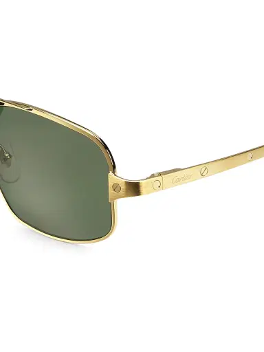 Cartier Men's Santos 60MM Rectangular Sunglasses | Thumbnail 3 Cartier Men's Santos 60MM Rectangular Sunglasses | Thumbnail 3